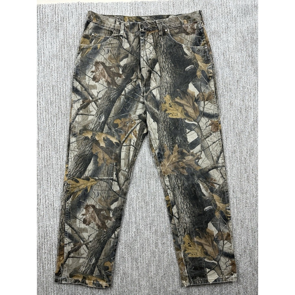 Vtg Wrangler Realtree Camo Jeans Mens 36x32 Pro Gear Hunting Made In USA PG000HW